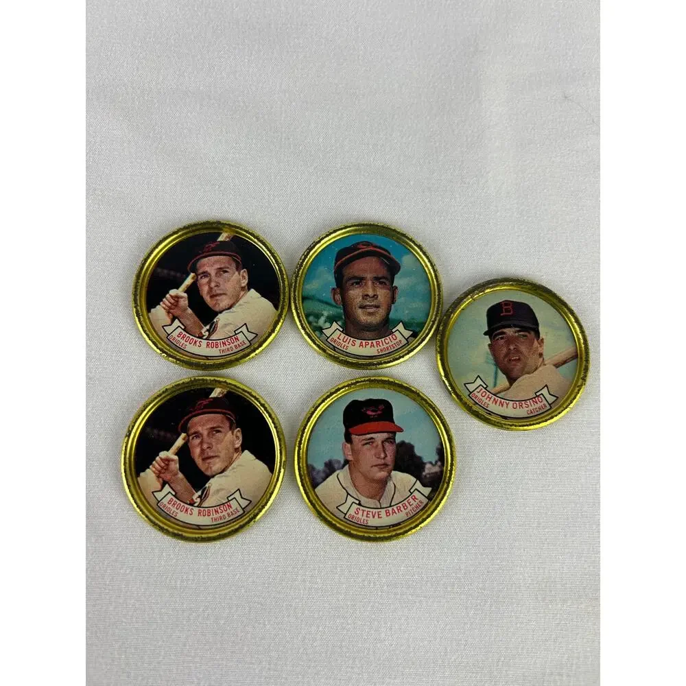 1964 Topps Baseball Coin Lot Brooks Robinson Luis Aparicio Orioles - Picture 1 of 5